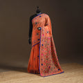 Bengal chanderi silk hand embroidered saree 05 - handcrafted