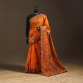 Bengal chanderi silk hand embroidered saree 07 - handcrafted