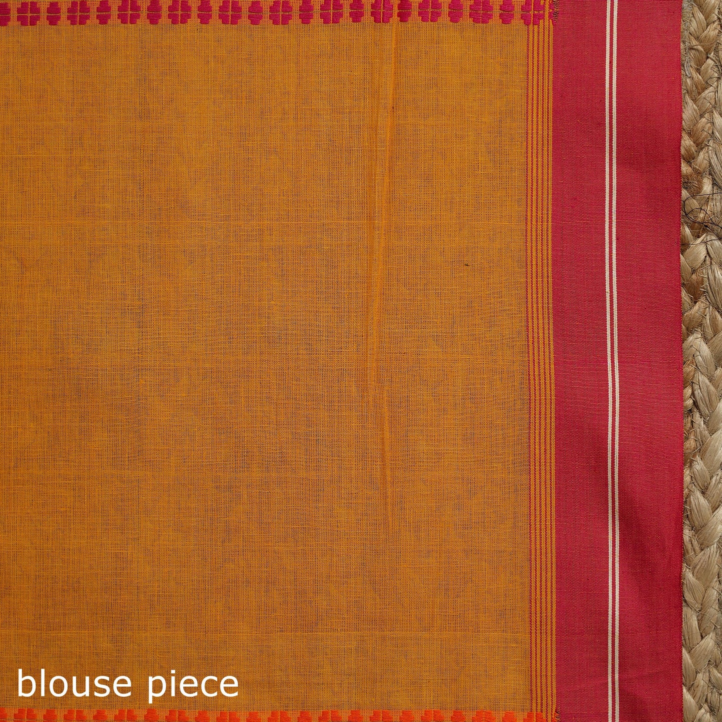 Orange - bengal handwoven cotton begumpuri saree 07