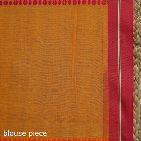 Orange - bengal handwoven cotton begumpuri saree 07