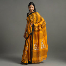  Bengal Kantha Hand Embroidery Cotton Handloom Saree