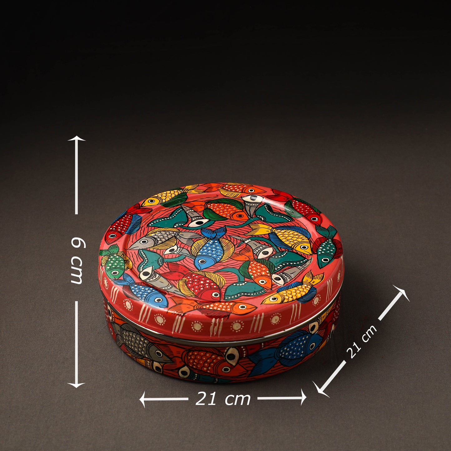  Bengal Patua Handpainted Stainless Steel Casserole