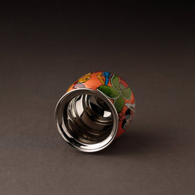  Bengal Patua Handpainted Stainless Steel Lota / Pooja Kalash