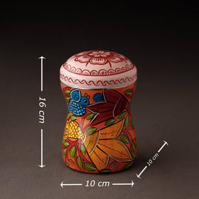  Bengal Patua Handpainted Stainless Steel Multi Utility Canister 