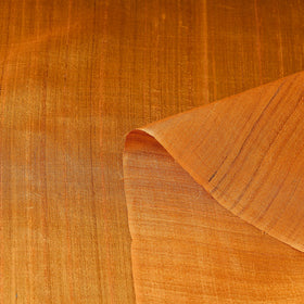 Orange Bhagalpuri Handwoven Pure Desi Tussar Silk Fabric 