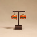 Bishnupur handpainted terracotta jhumki earrings 95