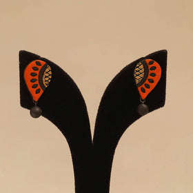 Bishnupur handpainted terracotta stud earrings 189