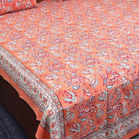 Cotton double sanganeri bed sheet set (108 x 90 in) 02