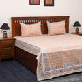 Cotton double sanganeri bed sheet set (108 x 90 in) 06