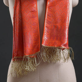 Brocade handloom semi silk banarasi stole 05 - handcrafted