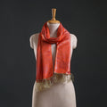 Brocade handloom semi silk banarasi stole 05 - handcrafted