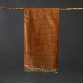 Brocade handloom semi silk banarasi stole 22 - handcrafted