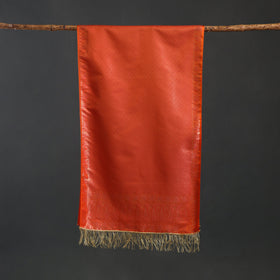Brocade handloom semi silk banarasi stole 29 - handcrafted