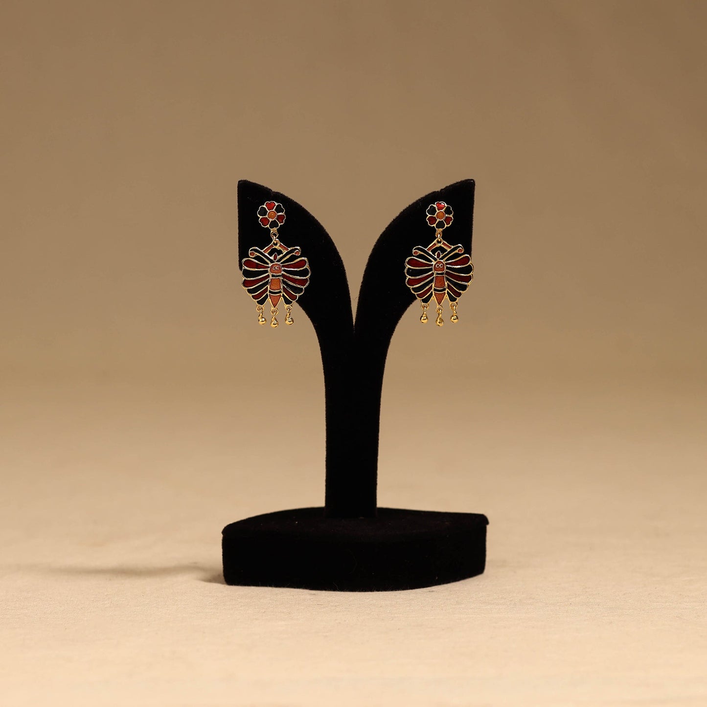 Butterfly - handcrafted paka meenakari earrings 104