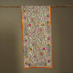 Buy Chanderi Silk Hand Embroidered Stole