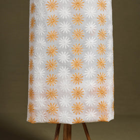 Chikankari Tepchi Hand Embroidery Kota Cotton Kurta Material