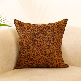 Orange - cotton bagh cushion cover 08 - handcrafted