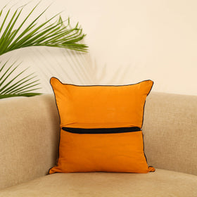 Yellow  Cotton Batik Cushion Cover