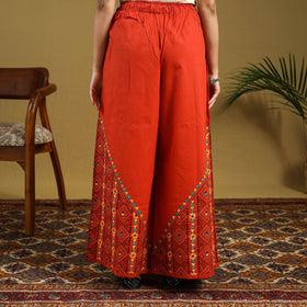 Buy Cotton Bengal Kantha Hand Embroidery Palazzo