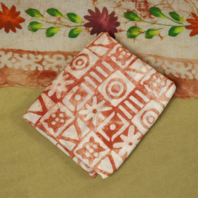 Pink - cotton hand batik 3pc unstitched dress material 04