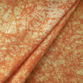  Orange Cotton Hand Batik Print Fabric