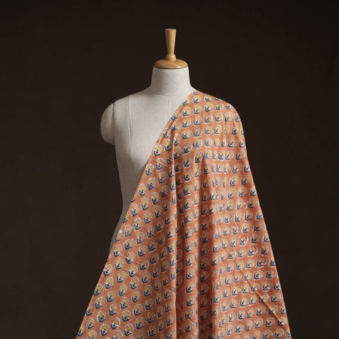 Cotton hand block sanganeri print fabric 18 - handcrafted
