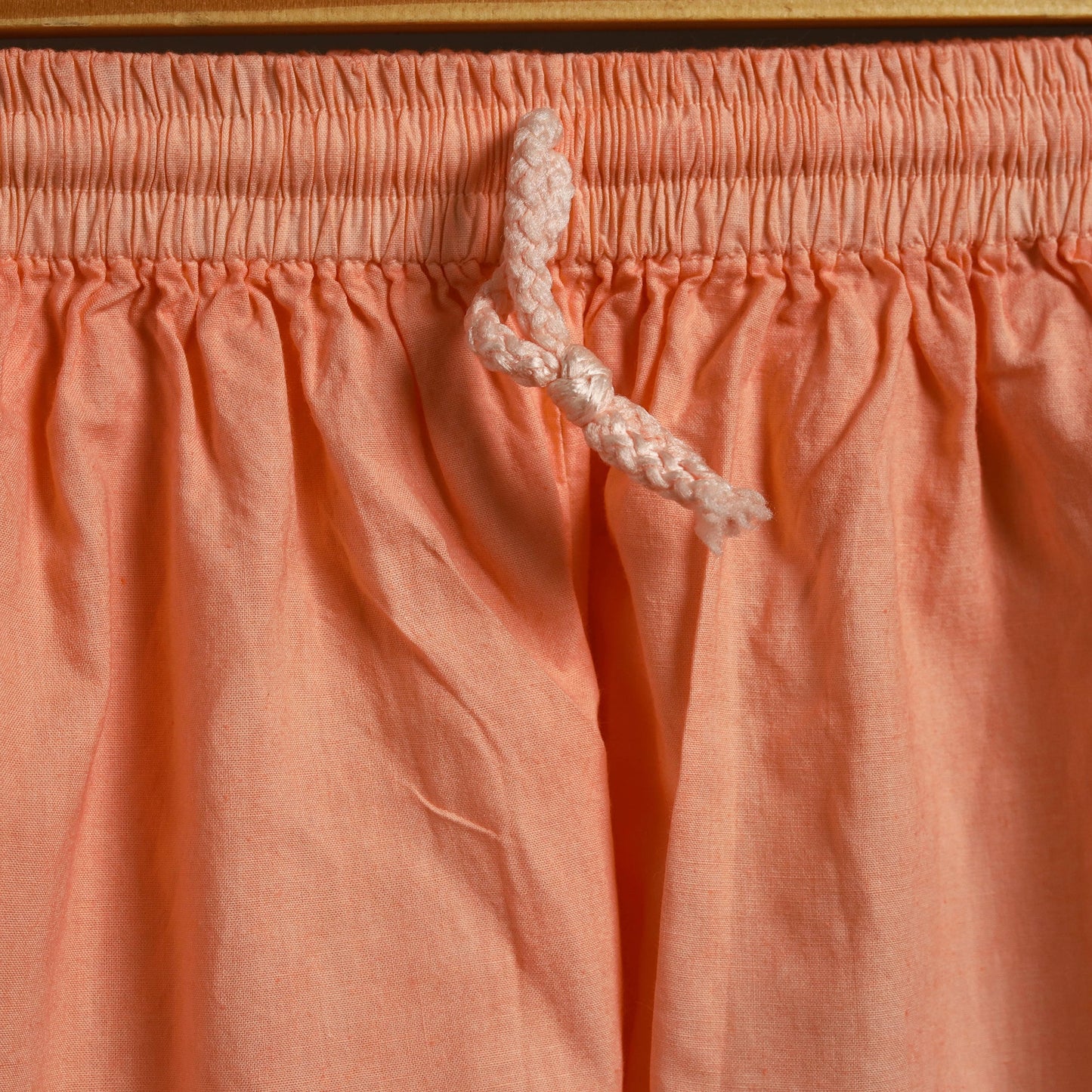 Buy Orange Cotton Hand Embroidery Chikankari Short