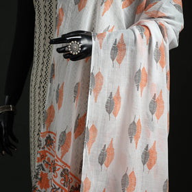 Cotton jaipur printed dupatta 05 - handcrafted