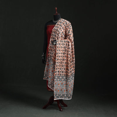 Cotton jaipur printed dupatta 72 - handcrafted