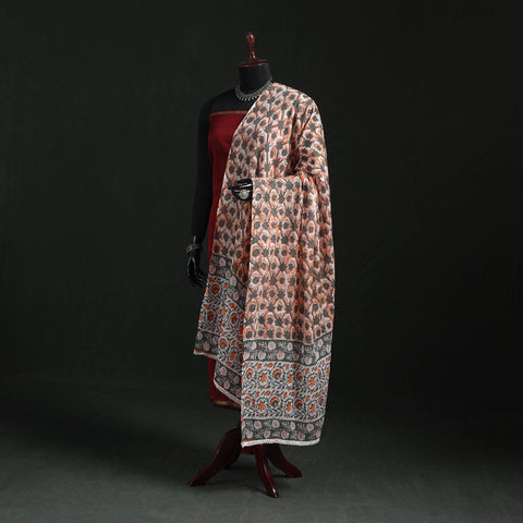 Cotton jaipur printed dupatta 72 - handcrafted