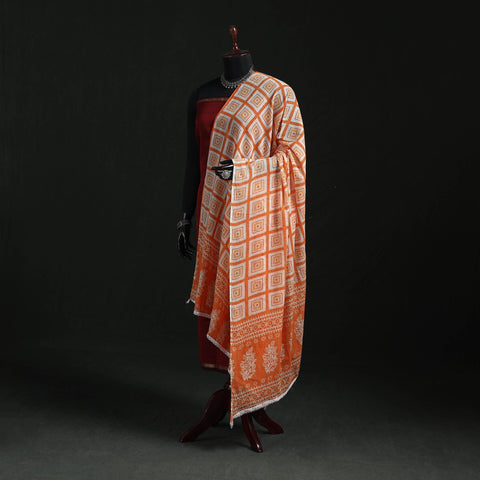 Cotton jaipur printed dupatta 78 - handcrafted