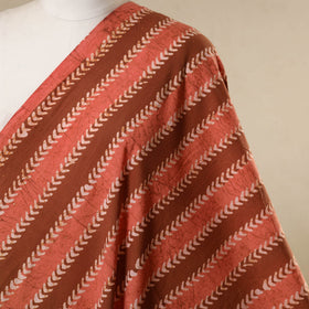 Orange - cotton kutch batik fabric 13 - handcrafted