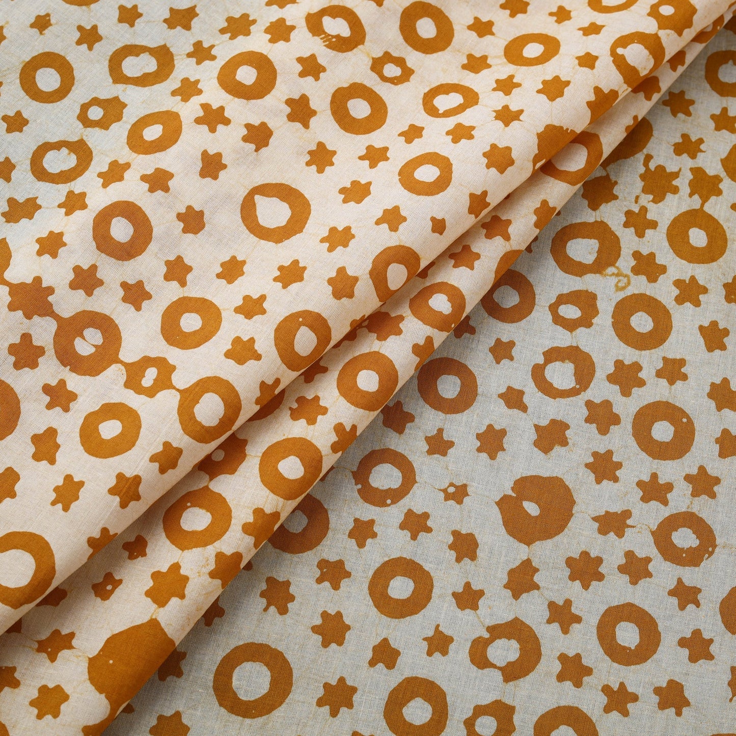 Cotton kutch hand block batik print fabric 05 - handcrafted
