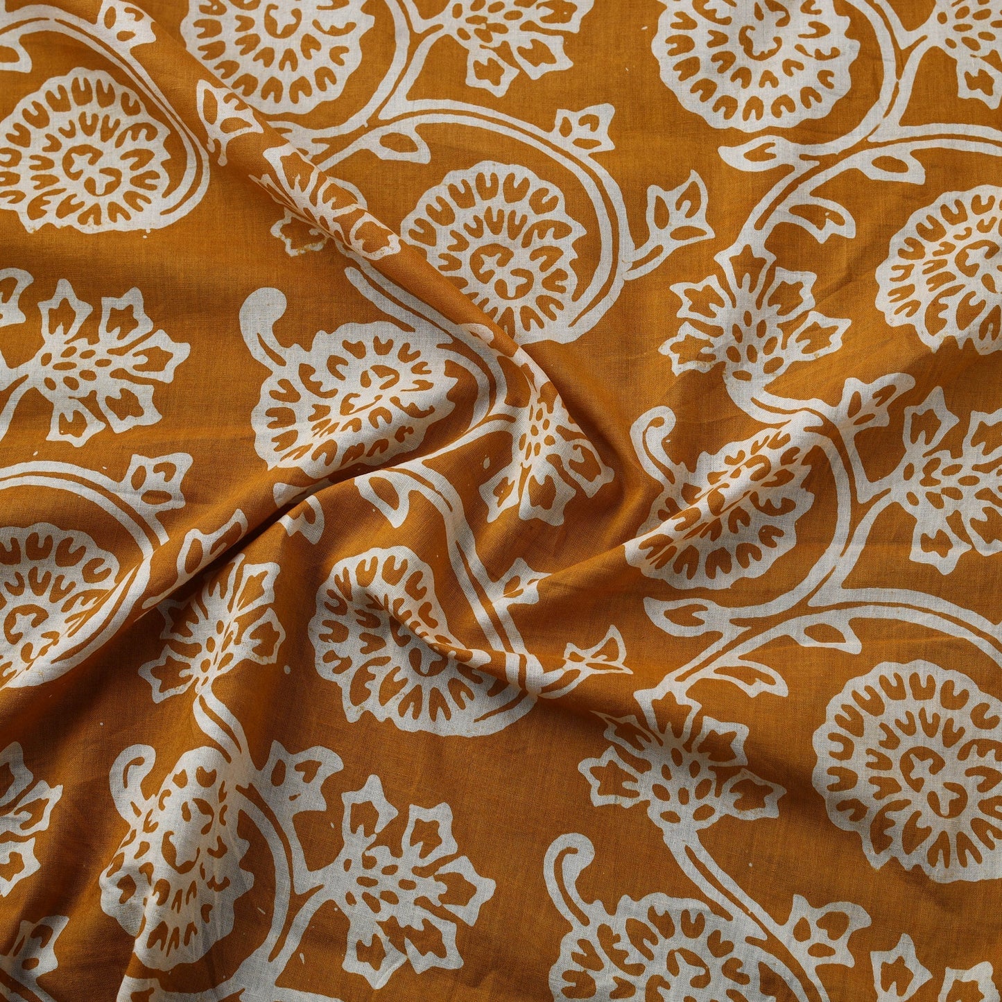 Cotton kutch hand block batik print fabric 06 - handcrafted