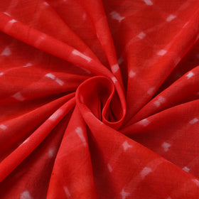 Orange Cotton Mothra Tie-Dye Leheriya Fabric