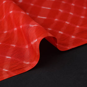 Orange Cotton Mothra Tie-Dye Leheriya Fabric