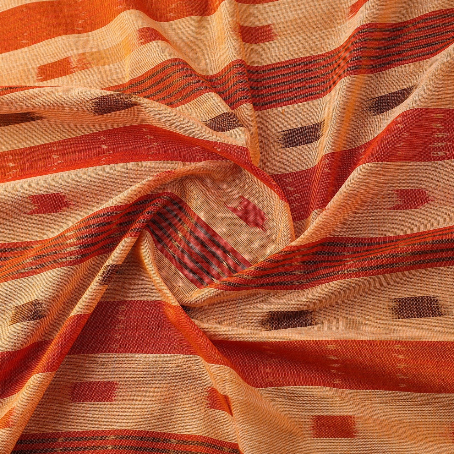 Cotton sambalpuri ikat fabric 25 - handcrafted