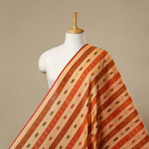 Cotton sambalpuri ikat fabric 25 - handcrafted