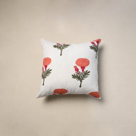 Cotton sanganeri cushion cover (16 x 16 in) 101
