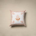 Cotton sanganeri cushion cover (16 x 16 in) 20 - handcrafted
