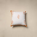 Cotton sanganeri cushion cover (16 x 16 in) 31 - handcrafted