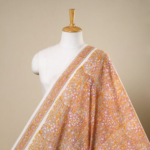 Orange - cotton sanganeri fabric 16 - handcrafted