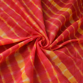 Handloom Cotton Tie-Dye Leheriya Fabric