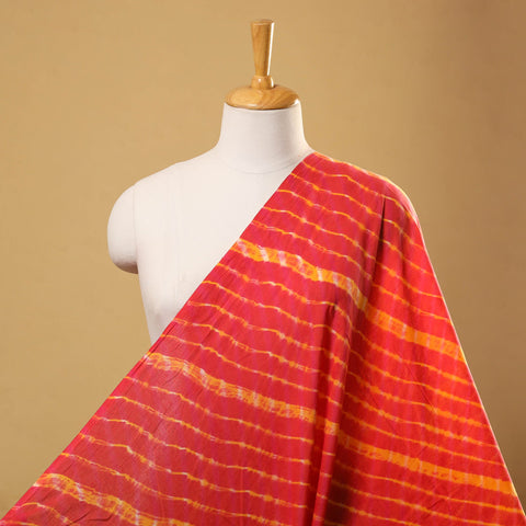 Handloom Cotton Tie-Dye Leheriya Fabric