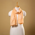 Cut Work Cotton Orange Barmer Applique Stole