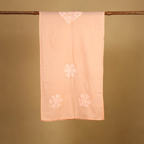 Cut Work Cotton Orange Barmer Applique Stole