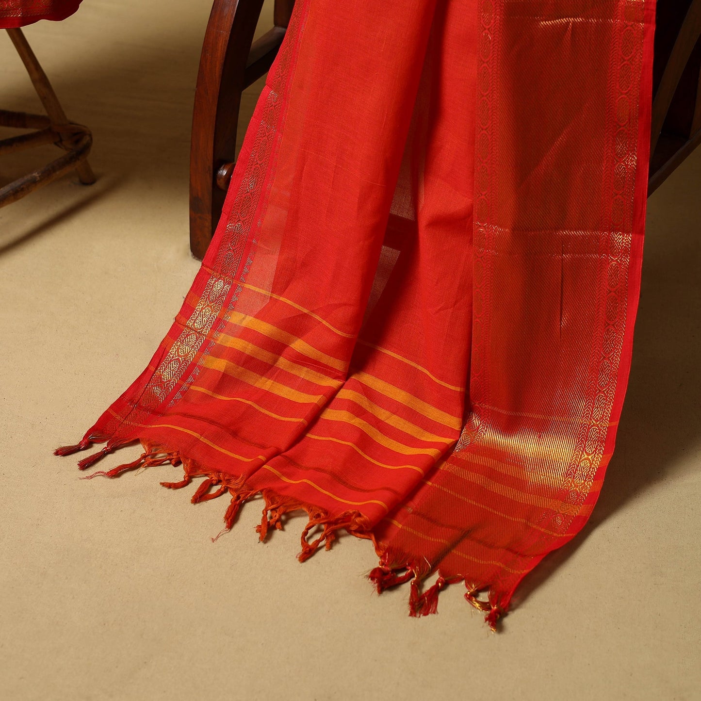 Dharwad cotton 3pc unstitched dress material with border 20