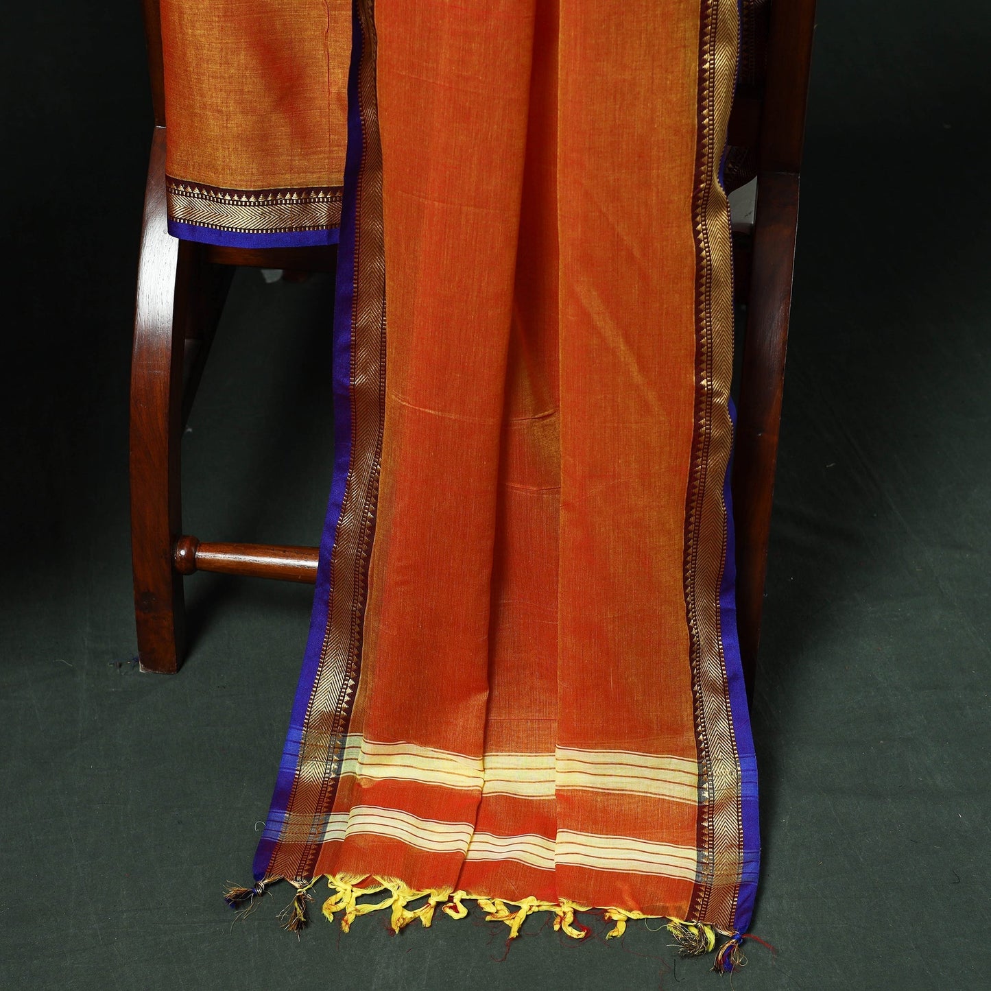 Dharwad cotton 3pc unstitched dress material with thread