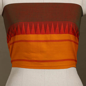 Orange Dharwad Cotton Blouse Piece