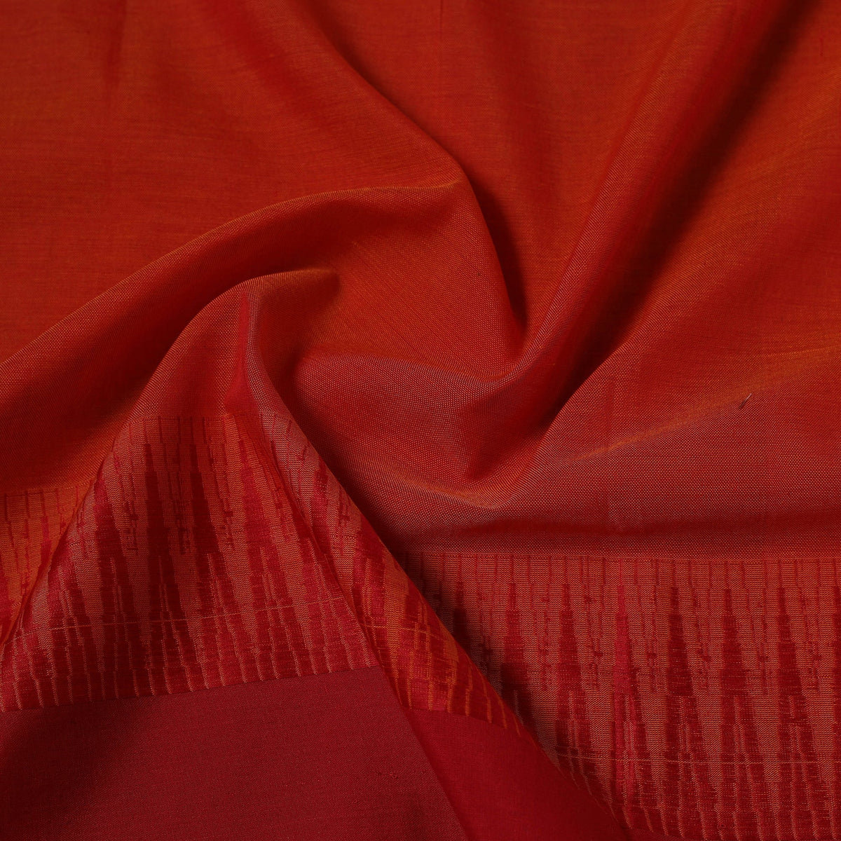 Dharwad cotton fabric with border 28 - handcrafted
